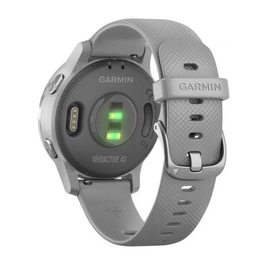 Garmin Vivoactive 4S Bluetooth GPS WiFi 40mm MIP Prateado/Prata Resistência Água 5ATM SpO2