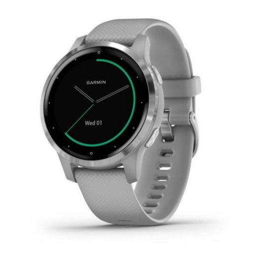 Garmin Vivoactive 4S Bluetooth GPS WiFi 40mm MIP Prateado/Prata Resistência Água 5ATM SpO2