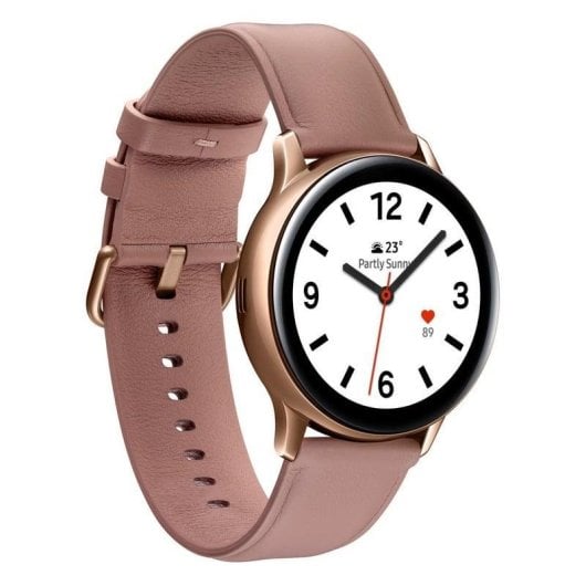 Samsung Galaxy Watch Active2 LTE 40mm Acier Or Rose 4G Super AMOLED Etanche IP68 Pulsomètre