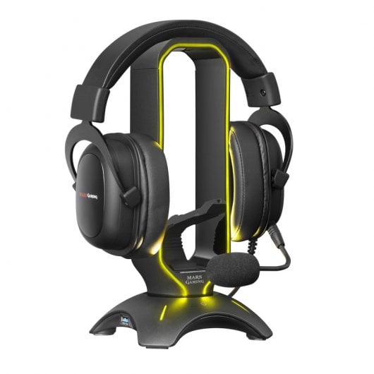 Mars Gaming MHHPRO Soporte para Auriculares 3 en 1 RGB