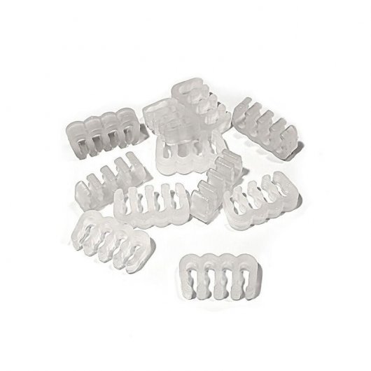 BHCustoms Cable Comb Organizador de Cabos Aberto 16 Slots 4mm Transparente