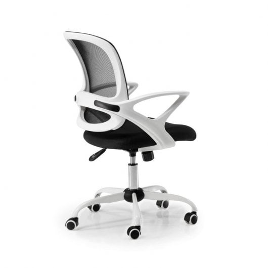Euromof Lisboa Silla de Oficina Blanca/Negra