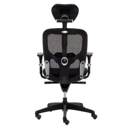 Euromof Boston Silla de Oficina Ergonómica con Cabecero Negra