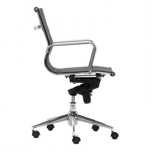 Chaise de bureau Euromof Berlin avec dossier bas noir