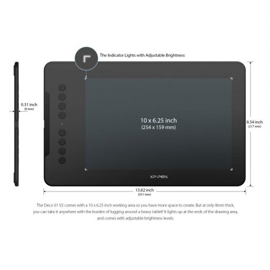XP-Pen Deco 01 V2 Tableta Gráfica