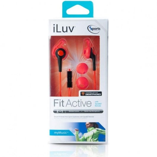 iLuv FitActive Sport Auriculares Rojos