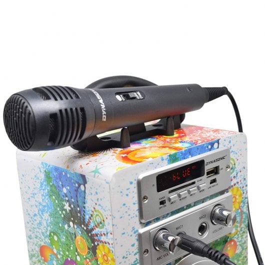 Dynasonic Karaoke 025 Altavoz Bluetooth con Karaoke y 2 Micrófonos Multicolor