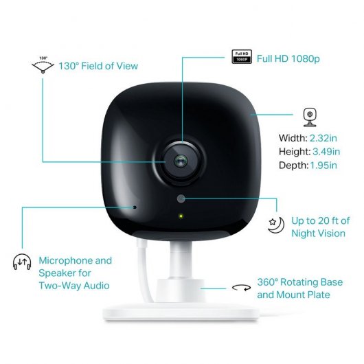 Pack Google Nest Hub Tiza + TP-Link Kasa Smart Spot Cámara de Vigilancia Wifi FullHD