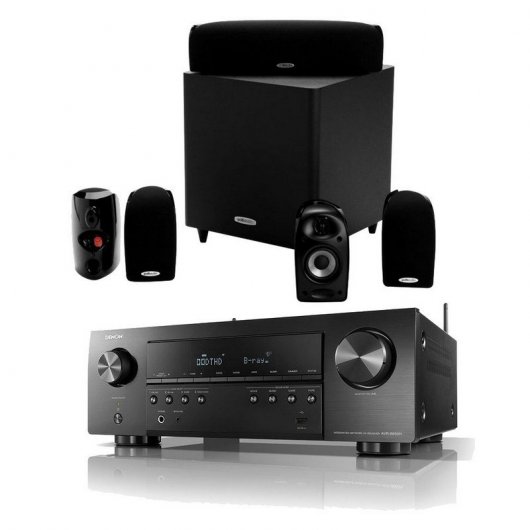 Denon AVR S650 Receptor 4K + Polk Audio TL1600 Home Cinema 5.1