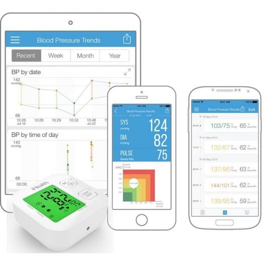 Sfigmomanometro da braccio intelligente iHealth TRACK