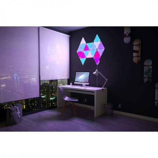 Nanoleaf Aurora Starter Kit de 9 Paneles LED Modulares + Unidad de Control + Rhythm
