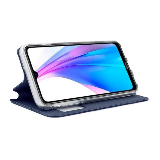 Cool Funda Flip Cover Liso Azul para Xiaomi Redmi Note 8T