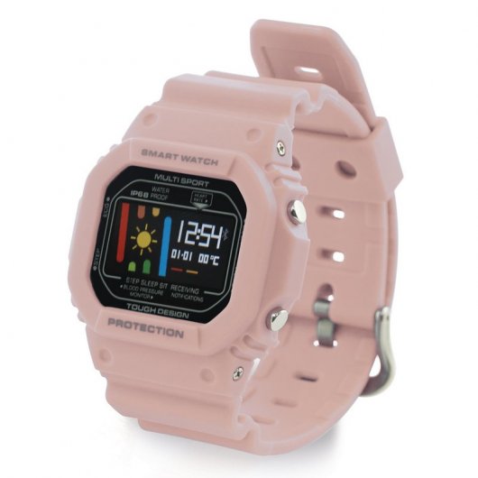 Ksix SmartBand Retro Pulseira Inteligente com Monitor Cardíaco Rosa