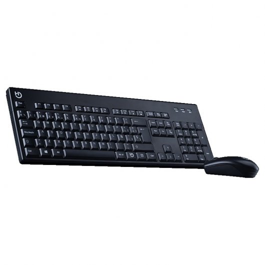 Hiditec KM400 Pack Teclado + Ratón Inalámbricos Negros
