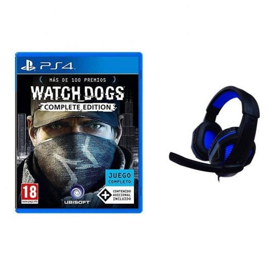 Pack Watch Dogs Complete Edition PS4 + Headset Gaming Nuwa Azul