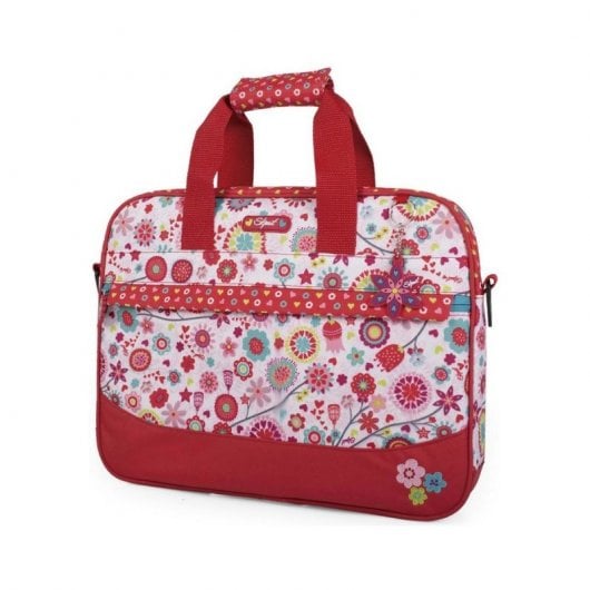 Skpat Red Flowers 55606 Maletín para Portátil hasta 15" Estampado Rojo
