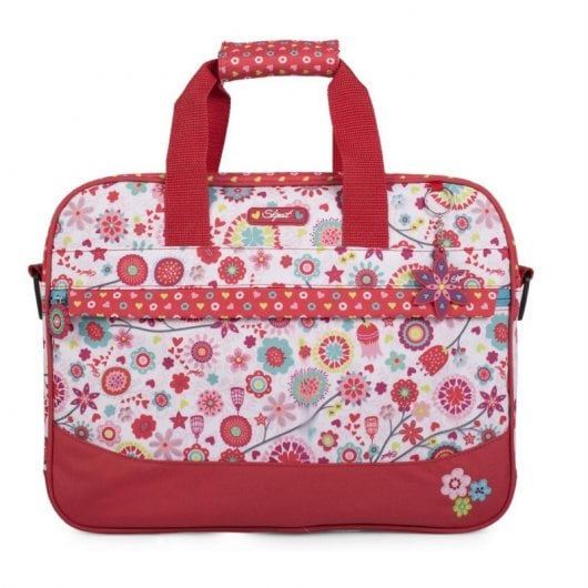 Skpat Red Flowers 55606 Maletín para Portátil hasta 15" Estampado Rojo