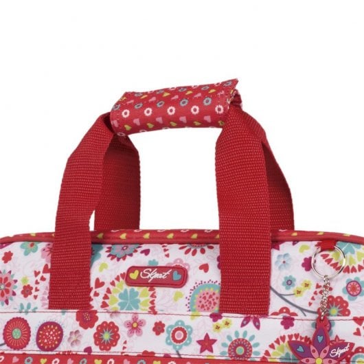 Skpat Red Flowers 55606 Maletín para Portátil hasta 15" Estampado Rojo