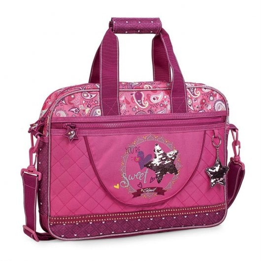 Skpat Liubliana 130306 Maletín para Portátil hasta 15" Estampado Fucsia