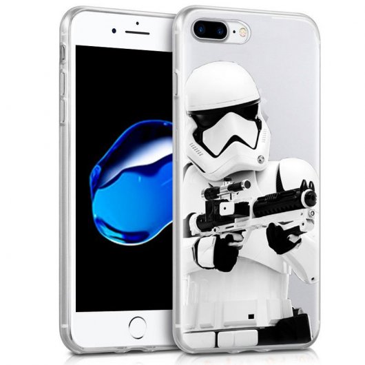 Cool Funda Star Wars Stormtrooper para iPhone 6 Plus/7 Plus/8 Plus