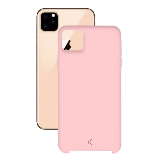 Ksix Silicone Souple Rose pour iPhone 11