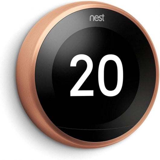 Google Nest Learning Thermostat Thermostat intelligent de 3e génération en cuivre