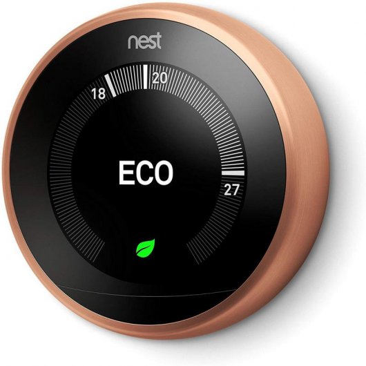 Google Nest Learning Thermostat Thermostat intelligent de 3e génération en cuivre