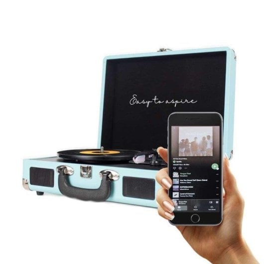 Platenspeler Prixton VC400 6W Bluetooth RCA USB Riemaandrijving Vinyl MP3