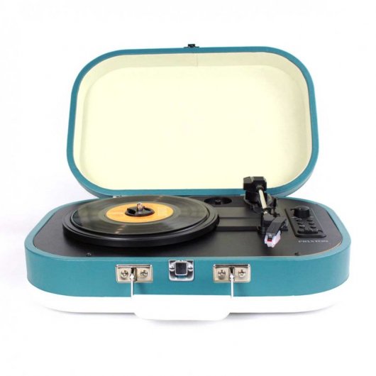 Prixton VC410 Gira-Discos Portátil Azul