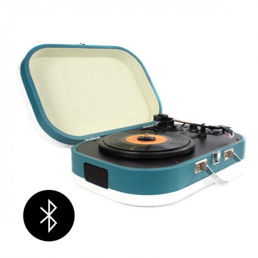 Prixton VC410 Gira-Discos Portátil Azul