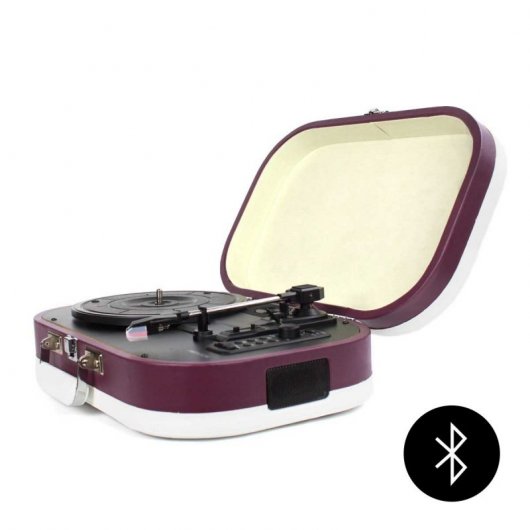 Prixton VC410 Tocadiscos Portátil Morado