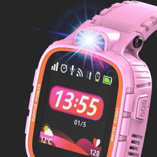 Prixton Kids Tracker G300 GPS-Uhr für Kinder, Rosa