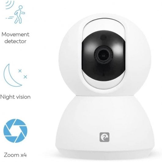 Garza Smarthome Pack 2 Cámaras Vigilancia 720p HD WiFi 360º