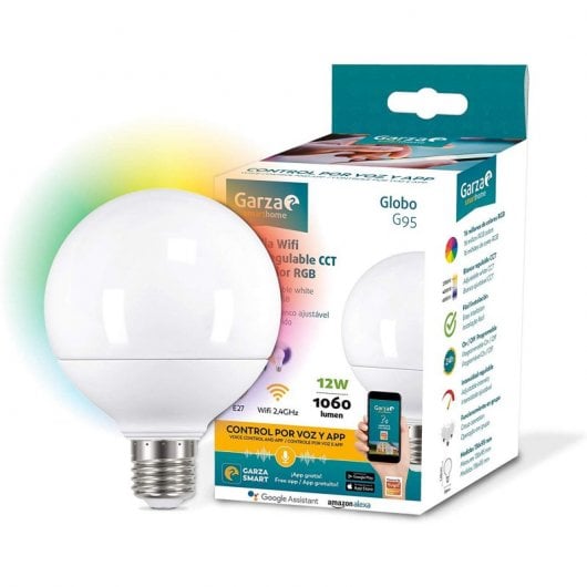 Lampadina LED Globo Garza Smarthome WiFi 12W E27 RGB