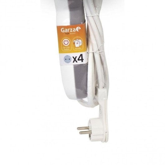 Garza Regleta 4 Tomas con Interruptor y Protección Infantil 1.4m Blanca