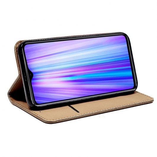 Cool Funda Flip Cover Liso Beige Xiaomi Redmi Note 8 Pro
