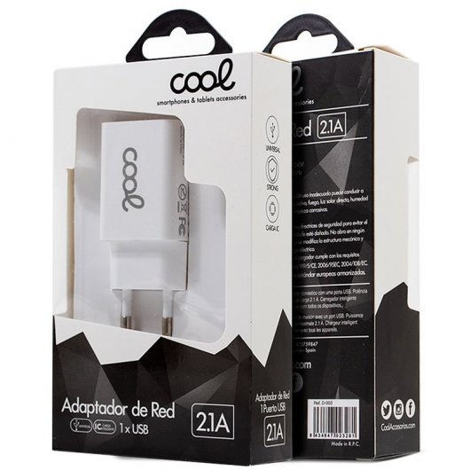 Cool Cargador Micro-USB Universal 2.1A Sin Cable