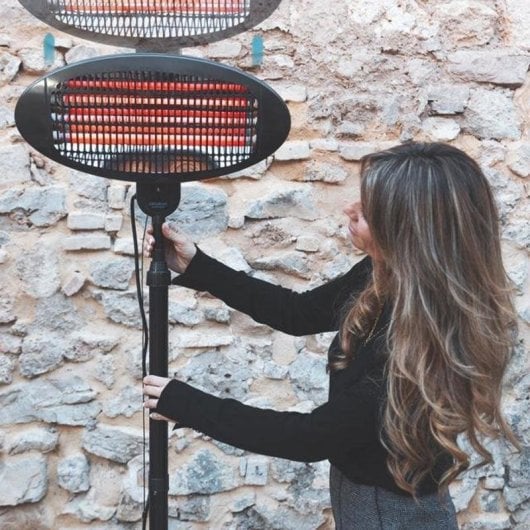 Elektrisches Quarzheizgerät Außen Cecotec Ready Warm 8100 Power Quartz 2000W höhenverstellbar