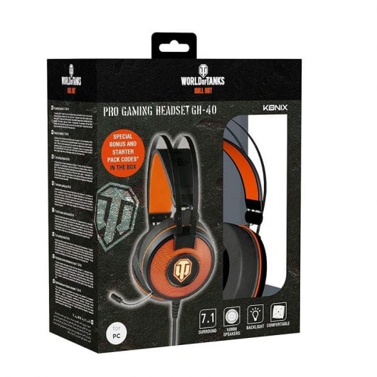 Konix World of Tanks Commanders Pack: Auriculares + Ratón + Alfombrilla