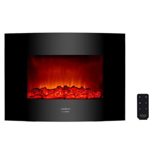 Cheminée Cecotec Ready Warm 2200 Curved Flames électrique 22 pouces 2000W verre courbé programmable