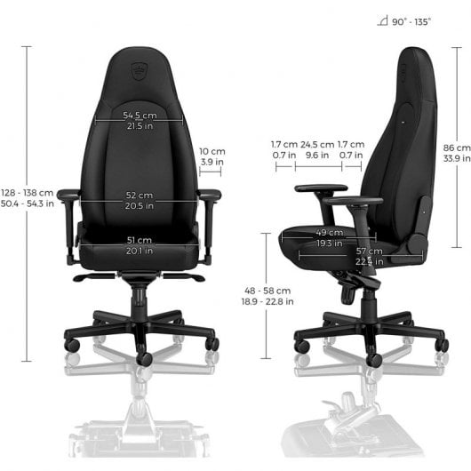 Noblechairs Icon Black Edition Sedia da gioco nera