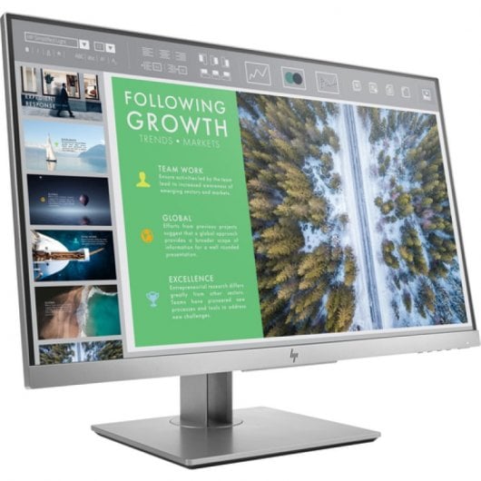 HP EliteDisplay E243 60,5 cm (23.8") 1920 x 1080 pixels Full HD LED Noir, Argent
