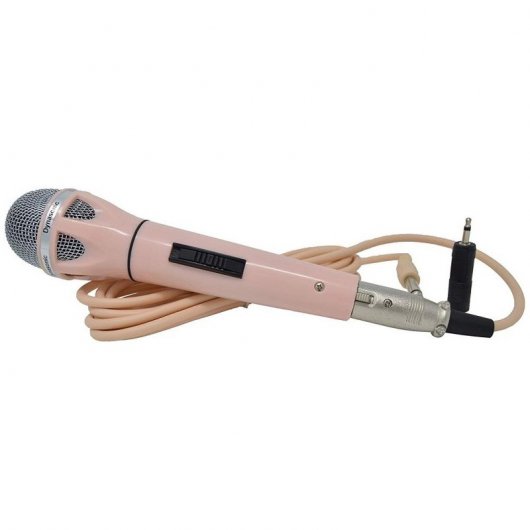 Dynasonic Pop DS-1806 Microfone Karaoke Rosa Claro