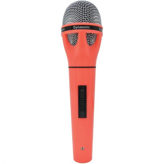 Dynasonic Pop DS-1806 Micrófono Karaoke Rojo