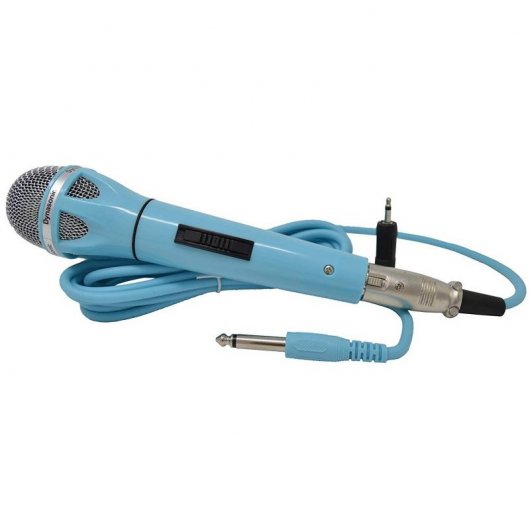 Dynasonic Pop DS-1806 Micrófono Karaoke Azul Oscuro