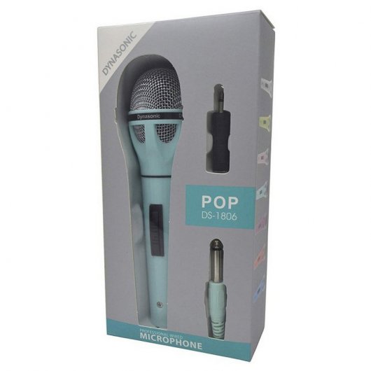 Dynasonic Pop DS-1806 Micrófono Karaoke Azul Claro