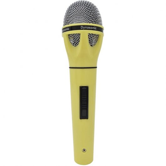 Dynasonic Pop DS-1806 Micrófono Karaoke Amarillo