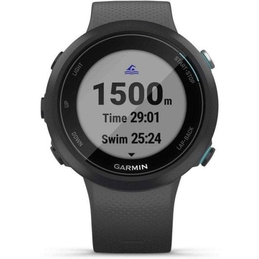 Garmin Swim 2 GPS 42mm MIP Noir Taille Unique Étanche 5ATM Pulsomètre Suivi Sommeil