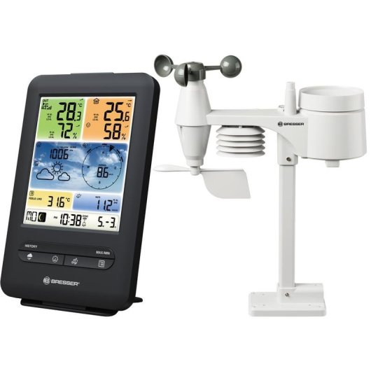 Wetterstation Bresser Centro 5 in 1 WiFi mit Farbdisplay