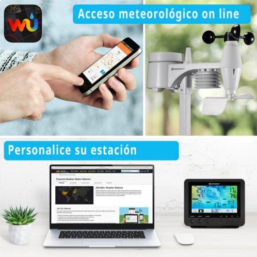 Stazione meteo Wi-Fi a colori 5 in 1 Bresser con sensore esterno